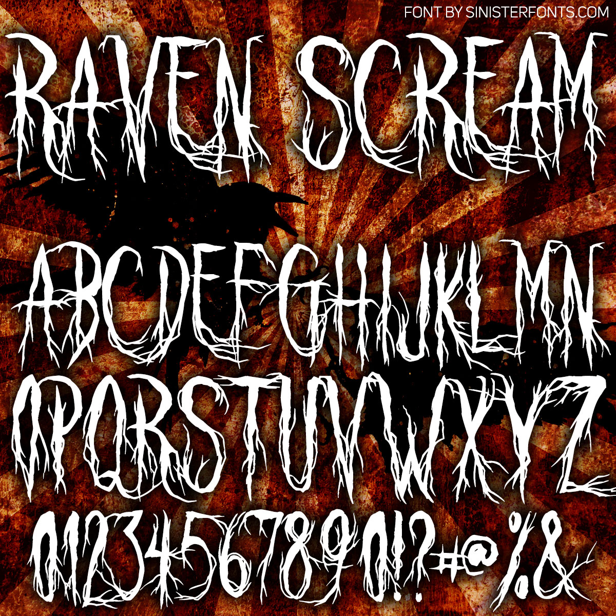 Raven Scream Font : Click to Download Raven Scream Font : Click to Download