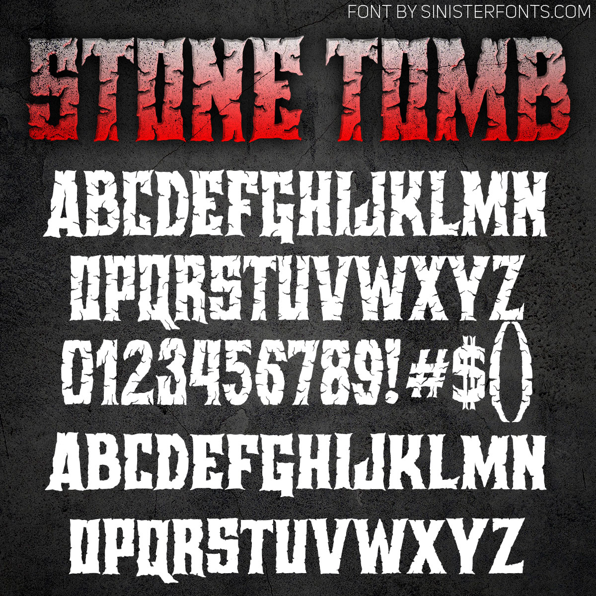 Stone Tomb Font : Click to Download Stone Tomb Font : Click to Download