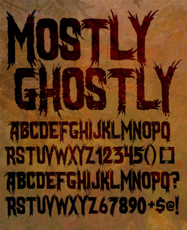 Mostly Ghostly Font Mostly Ghostly Font : Click to Download