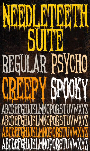 Needleteeth Font Suite Needleteeth Font Suite : Click to Download