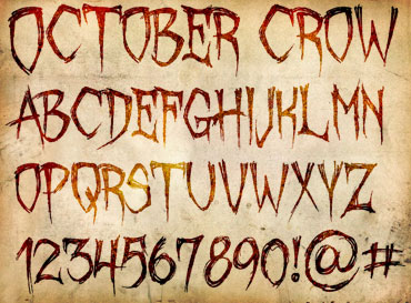 October Crow Font October Crow Font : Click to Download