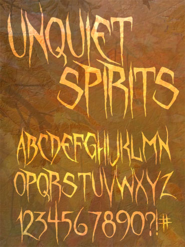 Unquiet Spirits Font Unquiet Spirits Font : Click to Download