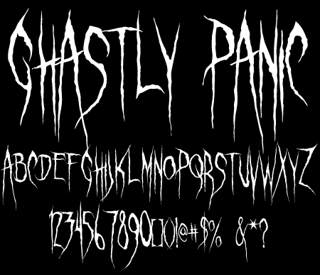Ghastly Panic Font Ghastly Panic Font