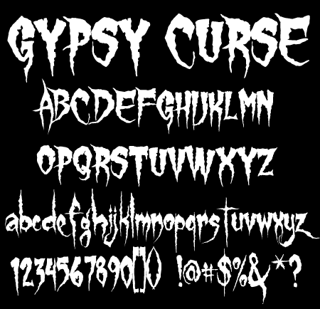 Gypsy Curse Font Gypsy Curse Font