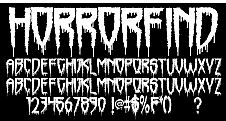 HorrorFind Font HorrorFind Font