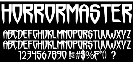 Horrormaster Font Horrormaster Font