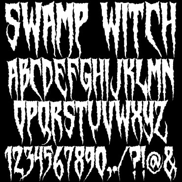 Swamp Witch Font Swamp Witch Font : Click to Download